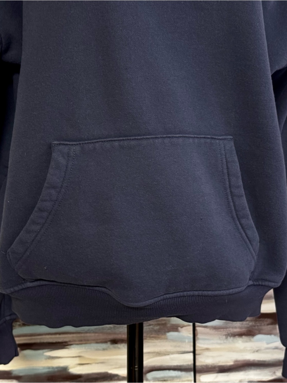 Pink Palm Puff Classic Puff Hoodie Navy Blue Size M - Picture 5 of 11